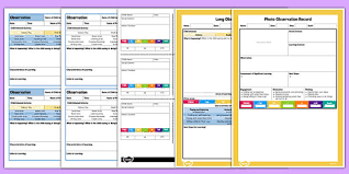 Eyfs Observation Templates Pack Teacher Made