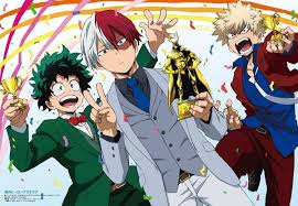 My Hero Academia Midoriya Todoroki Bakugou My Hero Boku No Hero Academia Anime