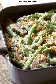 Healthy Green Bean Casserole Recipe Eat This Not That Recipe Greenbean Casserole Recipe Green Bean Casserole Green Beans