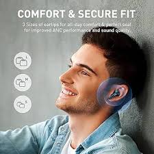 Amazon.com: Baseus Wireless Earbuds Hybrid Active Noise Cancelling with 6  Mics, ANC Headphones in-Ear with Microphone, IP55 Waterproof Immersive  Sound Deep Bass Built-in Mic Headset TWS Stereo Earphones Blue : Electronics