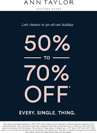 Pinned December 16th Everything Is 50 70 Off At Anntaylor Factory Thecouponsapp Shopping Coupons Ann Taylor Factory Coupons
