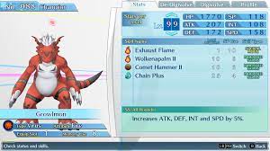 A complete field guide of all 341 available digimon in digimon story: Growlmon Digimon Digimon Story Cyber Sleuth Hacker S Memory Complete Edition Grindosaur