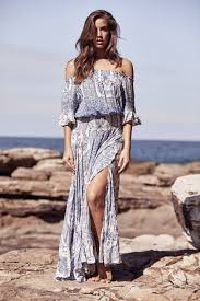 The Leah Maxi Dress By Jaase Is A Pretty And Feminine Off The Shoulder Maxi Featuring Belle Style Fluted 1 2 Sleeves Sh Maxi Dress Shoulder Maxi Dress Fashion