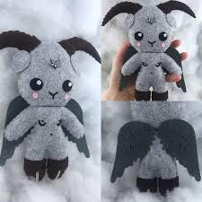 Baphomet Stuffed Doll Felt Diy Diy Crafts And Hobbies Felt Crafts