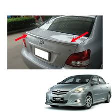 Most asian versions, latin american and caribbean models derive from the asian market toyota vios (xp150), introduced in 2013. No Painted Rear Spoiler For Toyota Vios Yaris Sedan Belta 2007 2013 Ebay