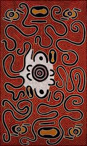Jimmy Robertson Jampijinpa Australian About 1944 2002 Ngurlurlirrinya Seed Dreaming 1998 Aboriginal Art Indigenous Art Aboriginal Painting