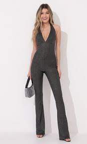 Rompers Jumpsuits Freya Shimmer Jumpsuit In Black