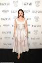 Claire Foy is a vision in cascading gown at Harper's Bazaar Women ...