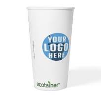 20 oz. Custom Printed Compostable Paper Cup