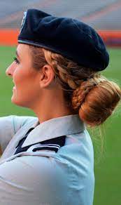 Military Hairstyle Army Uniform Bun Braid Military Hair Bun Hairstyles Braided Bun