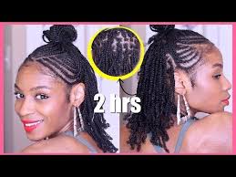 Watch tutorials or read our hair 101s, which put everything you want to know about a hair topic all in one spot. Cornrows X Box Braids Together Natural Hair Protective Style No Extensions Youtube Natural Hair Styles Natural Braid Styles Braids With Extensions