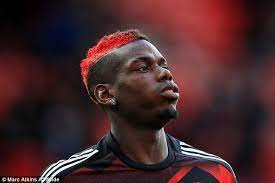 Paul Pogba Hairstyle Paul Pogbau0027s Red Streak In Crotmay Hair Styles Red Hair Paul Pogba Red Streaks