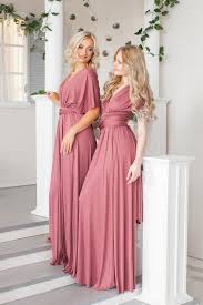 Bridesmaid Dress Infinity Dusty Dress Convertible Dress Wrap Dress Prom Dress Multiway Dress Champagne Party Dress Ship From New York Dresses Bridesmaid Dresses Infinity Dress Bridesmaid
