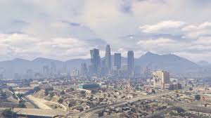 The sky, clouds, sunset, mountains, the plane, desert, antenna. Los Santos Wallpapers Posted By Samantha Walker