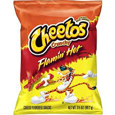 Cheetos crunchy cheese flavored snacks are sure to please any crowd. Cheetos Crunchy Flamin Hot Cheese Flavored Snacks Travel Mini Size 3 5 Ounce Amazon De Grocery