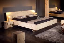 Bett aus massivholz, in sieben holzarten, natürlich behandelt, robust und stets in diversen größen als maßanfertigung und mit verschiedenen kopfstützen zu bestellen. Sprenger Mobel Bett Alpina Zirbenholz Mobel Letz Ihr Online Shop