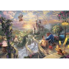 The most iconic scene from cinderella is when the clock strikes midnight and she has to flee the showing both of ariel's worlds, thomas kinkade's disney puzzle is simply beautiful. 2000 Piece Jigsaw Puzzle Beauty And The Beast Falling In Love 73x102cm 30060 Shopee Malaysia