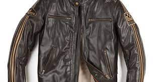 Helston Ace Brown Leather Nice Look Armor Ready Jackets Biker Outfit Motorcycle Jacket