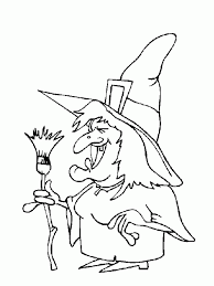 La Strega Con La Scopa Di Halloween Disegno Per I Bambini Disegni Di Halloween Disegni Da Colorare Pagine Da Colorare Per Bambini