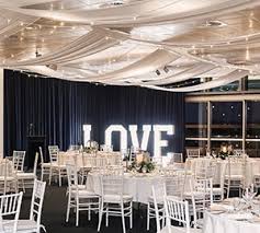 Ceiling draping really helped in the transformation of this warehouse space to a beautiful wedding ceremony setting. Brisbane Ceiling Draping And Lighting Hitched Events Event Decorators