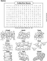 collective nouns worksheet teaching resources teachers pay teachers