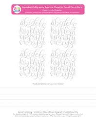 Printable beginner practice sheets to learn brush lettering strokes and patterns for modern calligraphy. Alphabet Calligraphy Free Practice Sheets Dawn Nicole