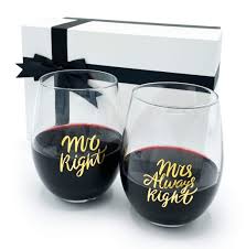 A new york times custom book. Triple Gifffted Mr And Mrs Wine Glasses Gifts For Couples Wedding Anniversary Couple Engagement Gift For Bride And Groom Men And Women Christmas Valentines His And Hers Present Set Buy Online In