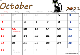 Download october 2020 calendar printable (coloring on weekend). October 2021 Usa Calendar Free Printable Pdf