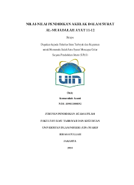Allah subhanahu wa ta'ala telah menciptakan segala sesuatu di langit dan di bumi serta apa yang ada di antara keduanya. Top Pdf Nilai Nilai Pendidikan Akhlak Dalam Surat Al Mujadalah Ayat 11 12 123dok Com