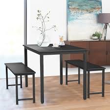 Simone biles is mental health #goals Dining Table Set With Bench Wood Kitchen Table With 2 Benches And Metal Frame Breakfast Nook Dining Room Set Modern Furniture For Home Apartment 3 Piece Dining Set For Small Space Brown