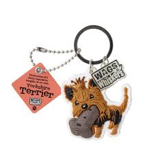 Cnc machining custom replacement commercial spare coffee machine parts. 886767110455 Wags And Whiskers Border Terrier Key Chain With Keyring Key Holder Luggage Accessories