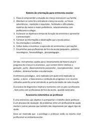 Roteiro De Orientacao Para Entrevista Escolar Entrevista E Observacao