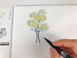Download this free vector about collection of trees drawn with pen, and discover more than 13 million professional graphic resources on freepik. Paint A Tree In A Loose Watercoloring Style Tombow