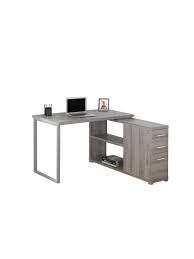 It is an elegant desk that is spacious and sturdy. Monarch Specialties Left Or Right Facing Corner Desk With Storage Dark Taupe Office Depot