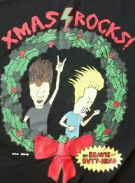 Black Beavis And Butthead Beavis And Butthead Xmas Tshirt Black Short Sleeve Cotton Mens Xl Christmas Mtv Christmas Rock Xmas Tshirt Great Gifts For Guys