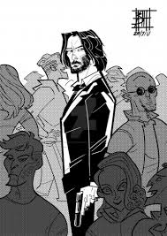 John Wick By Boat Against Humanity On Inspirationde Comic Art Character Art Art