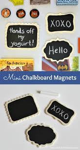 How to make magnet at home. Diy Chalkboard Magnets Quick And Easy Tutorial Hello Little Home
