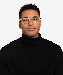Harrison Rectangle Black Glasses for Men