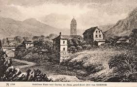 Schillerhauss Injena Getekend Door Goethe In 1810 Jena Thuringen Poster