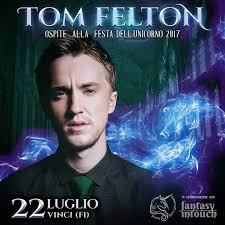 Check spelling or type a new query. Tom Felton Sara Alla Festa Dell Unicorno Di Vinci Justnerd It