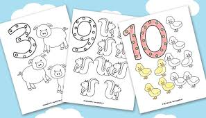 School's out for summer, so keep kids of all ages busy with summer coloring sheets. Animals Number Coloring Pages Easy Peasy And Fun