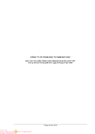 CÔNG TY CỔ PHẦN ĐẦU TƯ NĂM BẢY BẢY