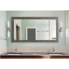 Aluminium frame wall mirror, rectangle bathroom mirror, vanity mirror, makeup mirror, round motini large rectangle mirrors for wall bathroom vanity mirror with brushed nickel stainless. 34 In W X 67 In H Framed Rectangular Bathroom Vanity Mirror In Gray Dv064l The Home Depot