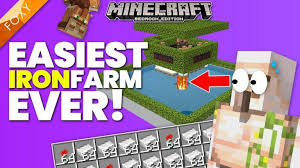 Welcome to another bedrock edition tutorial video! Easy Iron Farm For Minecraft Bedrock Tutorial 100 Reliable Trend Fool