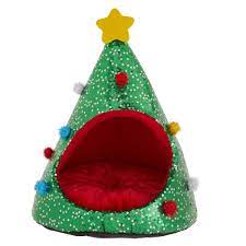 Merry Bright Holiday Tree Hut Pet Bed Dog Cuddler Beds Petsmart Dog Pet Beds Pets Pet Spray