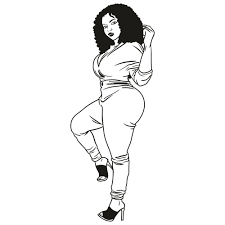 Download Thick Goddess Woman Svg Curvy Plus Size Woman Svg Black Girl Logo Black Woman Face Svg Cut File Download Jpg Png Svg Cdr Ai Pdf Eps Dxf Format