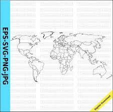 Letztere werden meist so aus einzelaufnahmen zusammengesetzt. Weltkarte Weltkarte Eps Svg Png Jpg Vektorgrafik Clipart Etsy