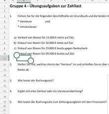 39 439,81 eur + umsatzsteuer auf innergemeinschaftliche erwerbe: Wie Lautet Der Buchungssatz Bei Aufgabe 5 Wenn Das Vorsteuer Konto Grosser Ist Als Das Umsatzsteuer Konto Wirtschaft Und Finanzen Rechnungswesen