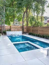 Our Creations Leeroc Brick And Stone Backyard Pool Landscaping Small Pool Design Backyard Pool Designs