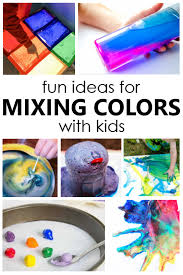 Fun Ideas For Mixing Colors In 2020 Color Mixing Preschool Color Activities Color Activities